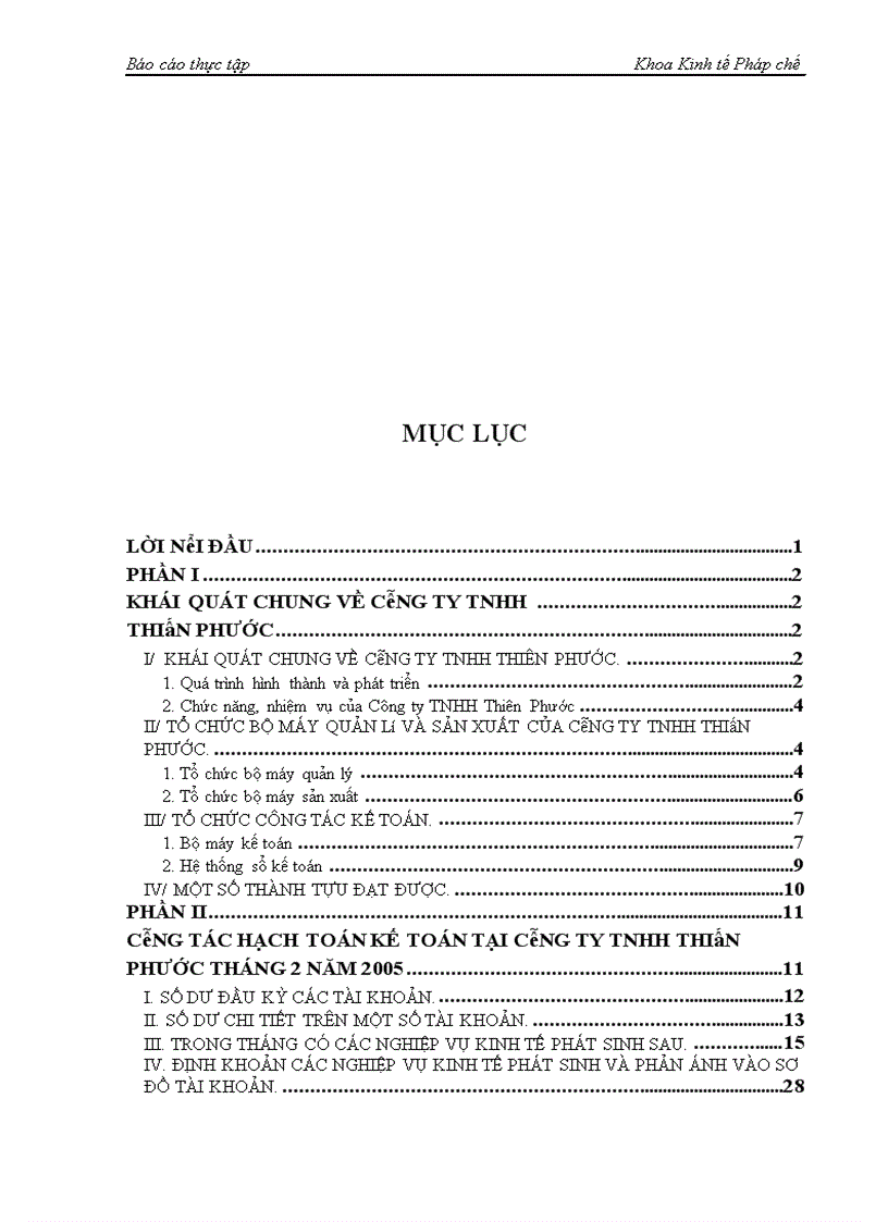 image for page Công tác hạch toán kế toán tại Công ty TNHH Thiên Phước tháng 2 năm 2005