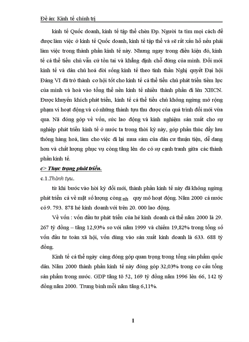 image for page Phân tích cơ cấu kinh tế nhiều thành phần ở nước ta mà Đại hội Đảng IX đã nêu và ích lợi của việc sử dụng nó vào việc phát triển kinh tế xã hội trong thời kỳ quá độ lên CNXH ở Việt Nam