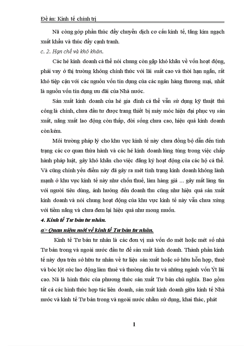 image for page Phân tích cơ cấu kinh tế nhiều thành phần ở nước ta mà Đại hội Đảng IX đã nêu và ích lợi của việc sử dụng nó vào việc phát triển kinh tế xã hội trong thời kỳ quá độ lên CNXH ở Việt Nam