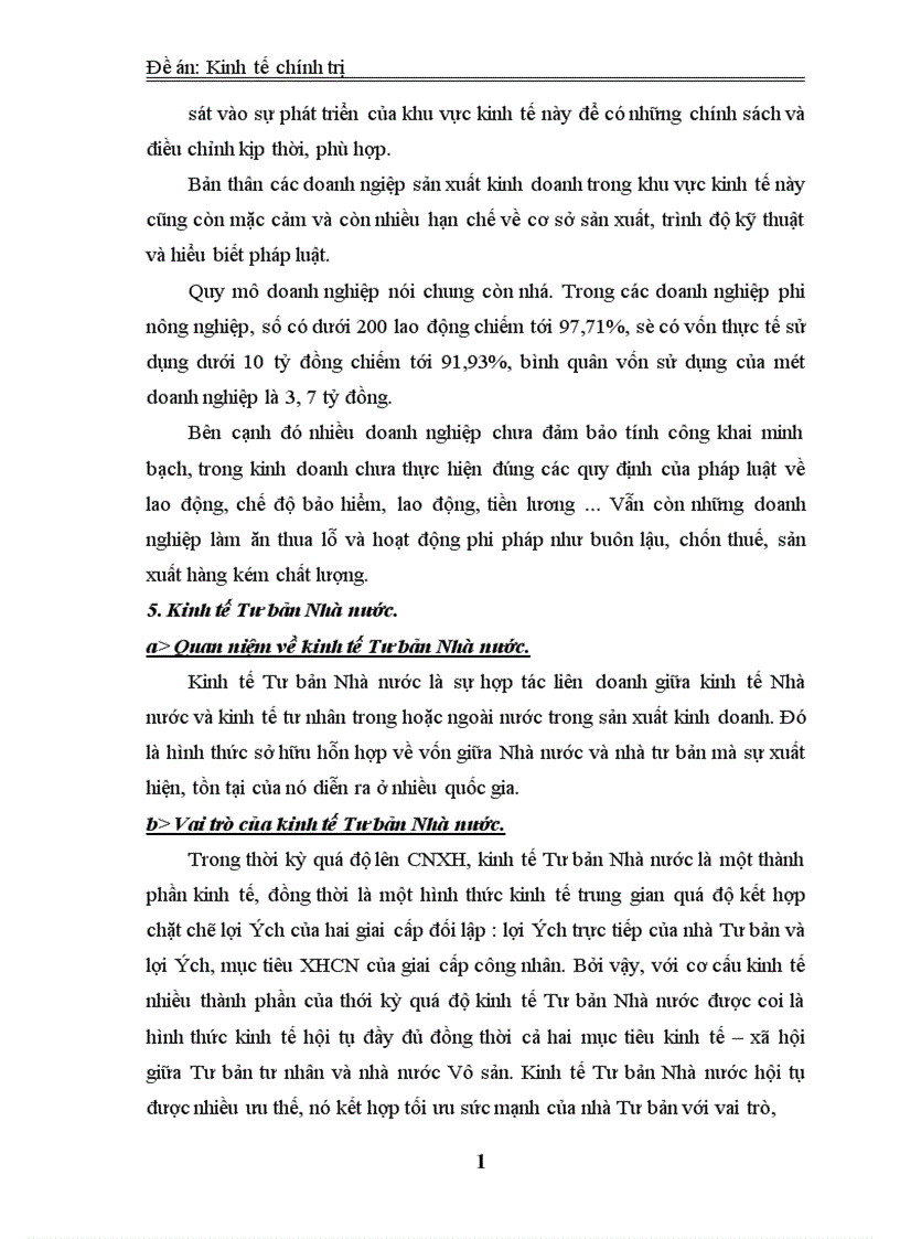 image for page Phân tích cơ cấu kinh tế nhiều thành phần ở nước ta mà Đại hội Đảng IX đã nêu và ích lợi của việc sử dụng nó vào việc phát triển kinh tế xã hội trong thời kỳ quá độ lên CNXH ở Việt Nam