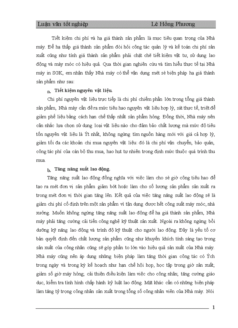 image for page Hoàn thiện công tác kế toán tập hợp chi phí sản xuất và tính giá thành sản phẩm tại nhà máy in Sách Giáo Khoa 1
