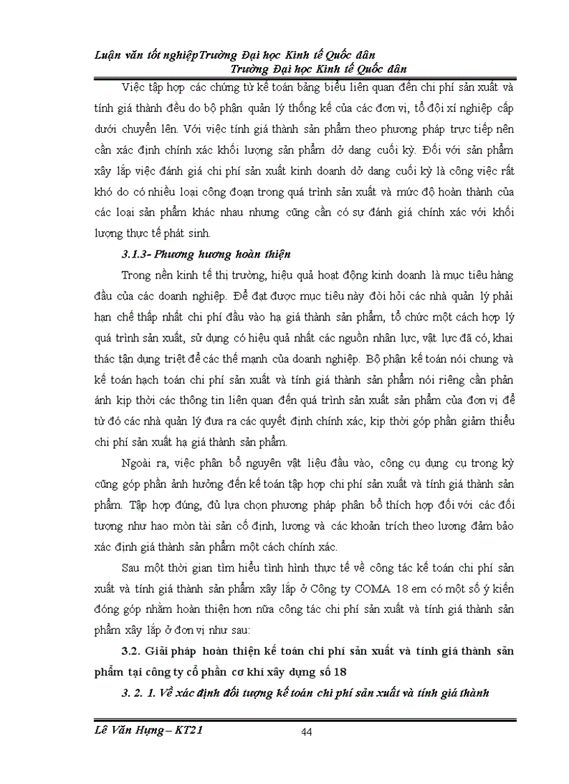 image for page Tổ chức kế toán chi phí sản xuất và tính giá thành sản phẩm xây lắp tại Công ty Cổ phần cơ khí xây dựng số 18 COMA18