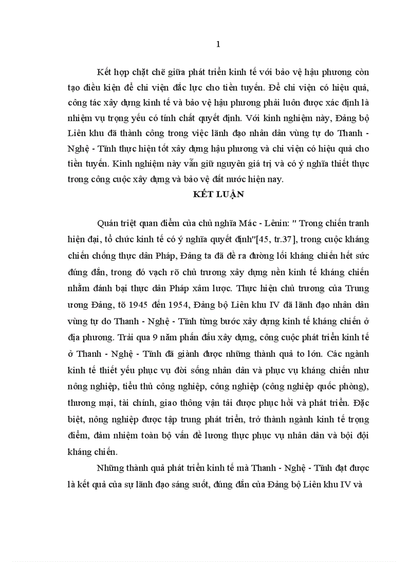 image for page Đảng bộ Liên khu IV lãnh đạo xây dựng kinh tế trong kháng chiến chống thực dân Pháp 1945 1954