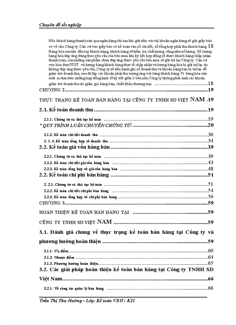 image for page Hoàn thiện kế toán bán hàng tại Công ty TNHH SD Việt Nam 1