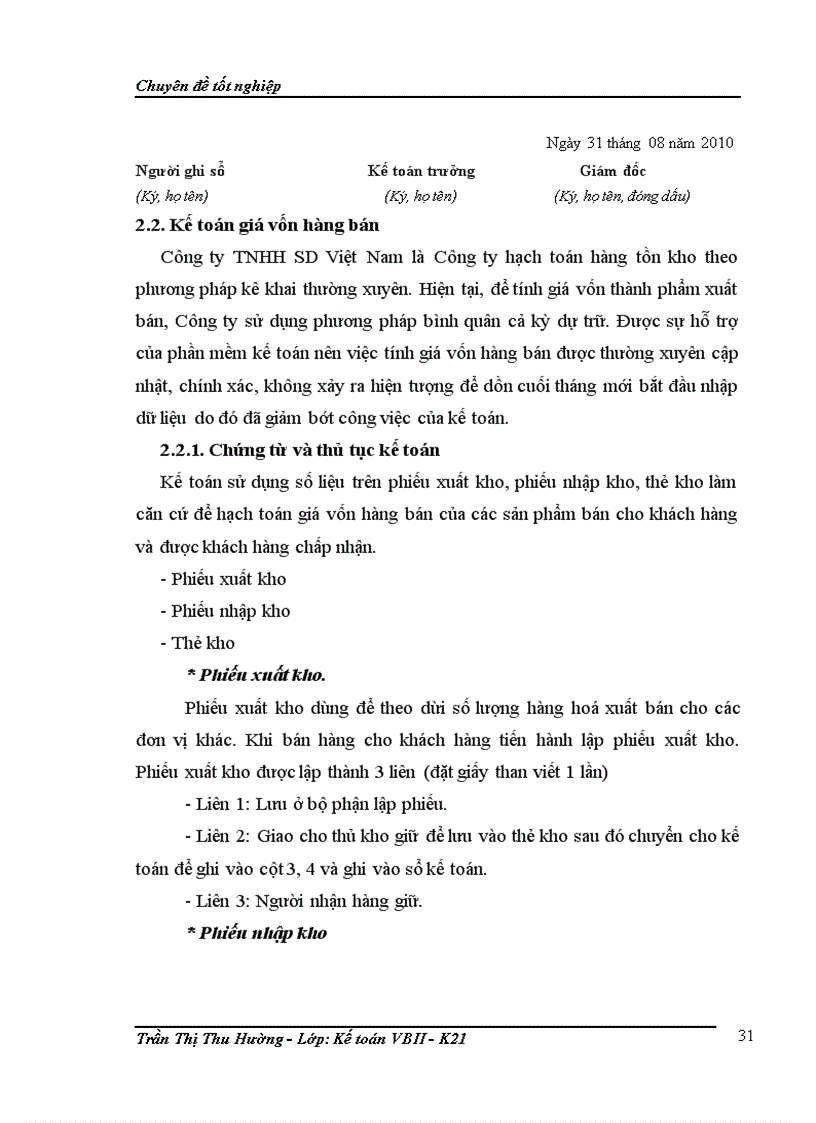 image for page Hoàn thiện kế toán bán hàng tại Công ty TNHH SD Việt Nam 1