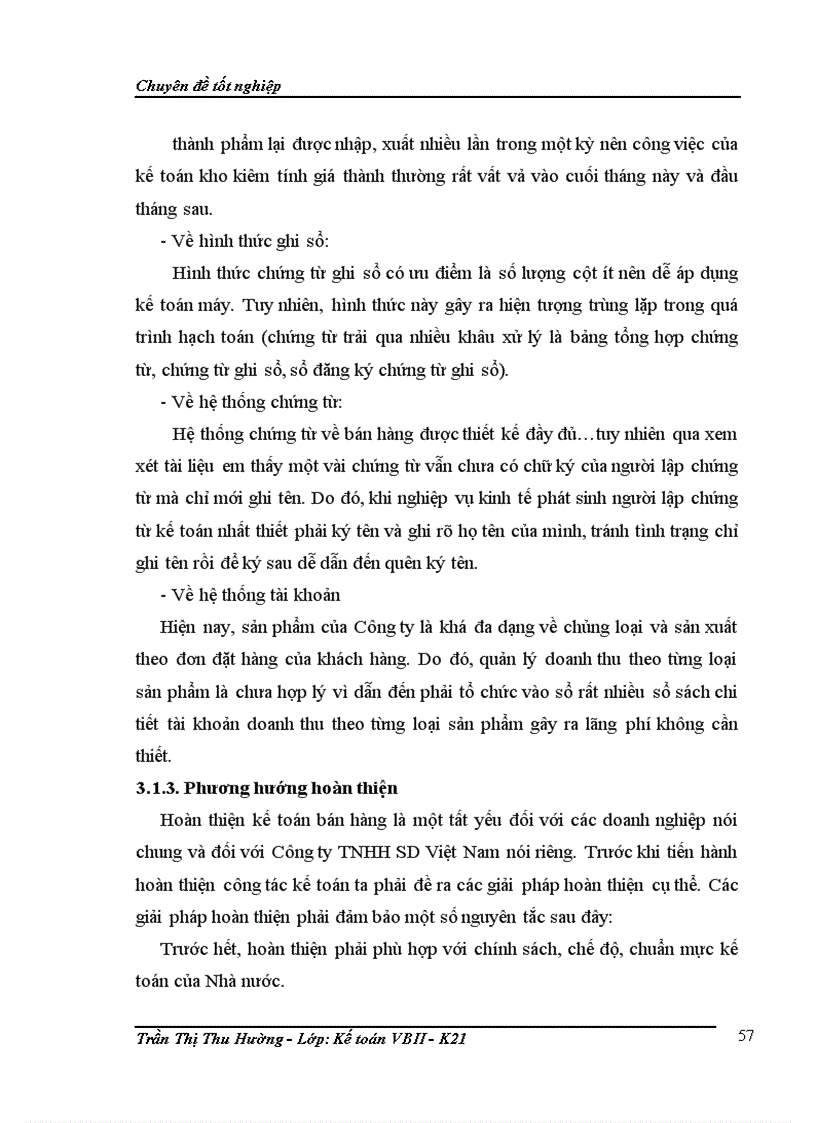 image for page Hoàn thiện kế toán bán hàng tại Công ty TNHH SD Việt Nam 1