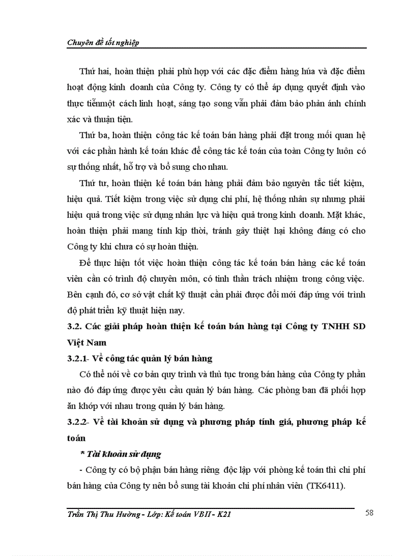 image for page Hoàn thiện kế toán bán hàng tại Công ty TNHH SD Việt Nam 1