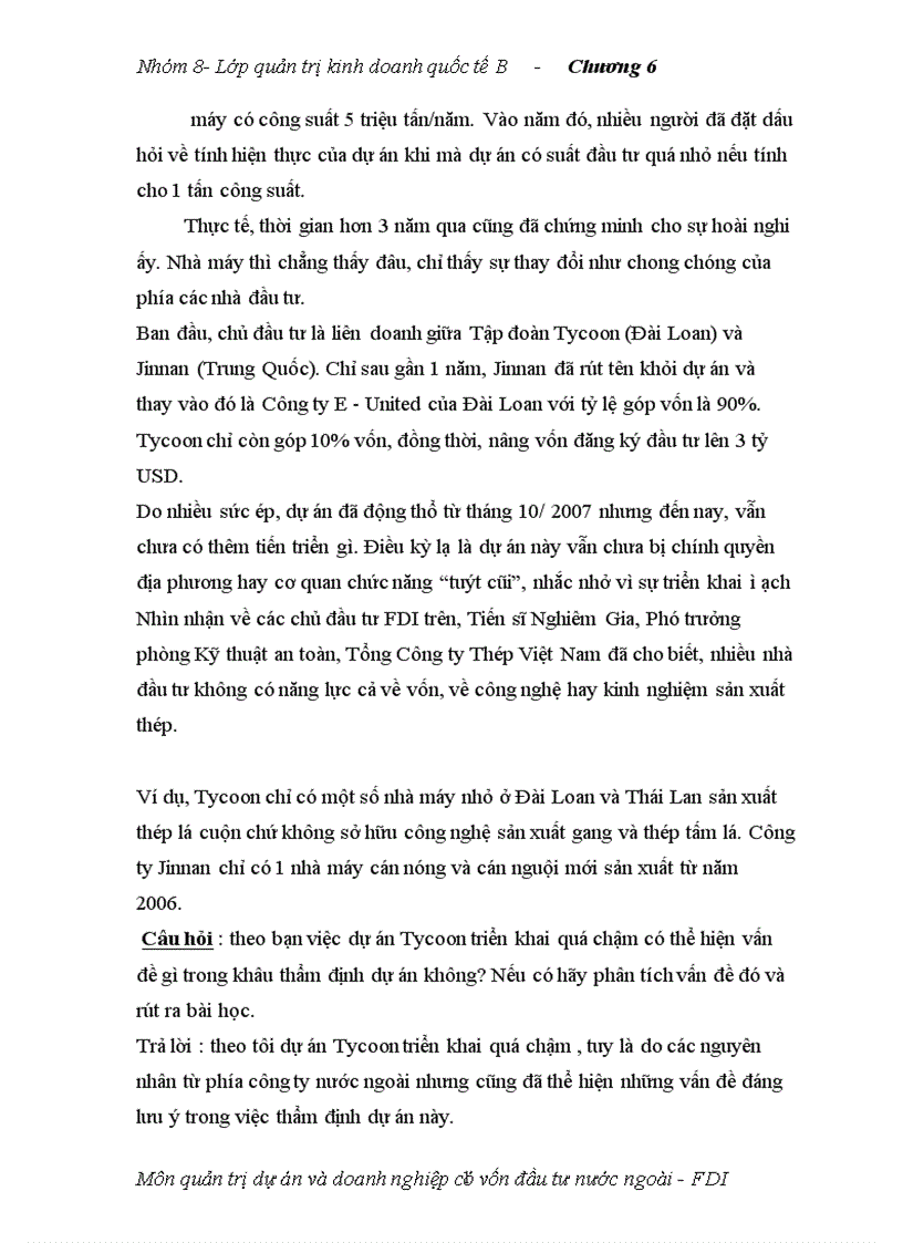 image for page Quản trị dự án và doanh nghiệp có vốn đầu tư nước ngoài FDI