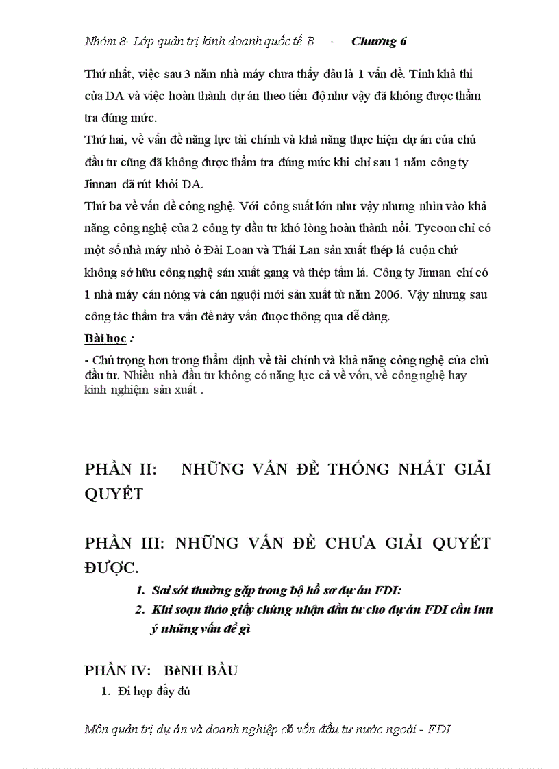 image for page Quản trị dự án và doanh nghiệp có vốn đầu tư nước ngoài FDI