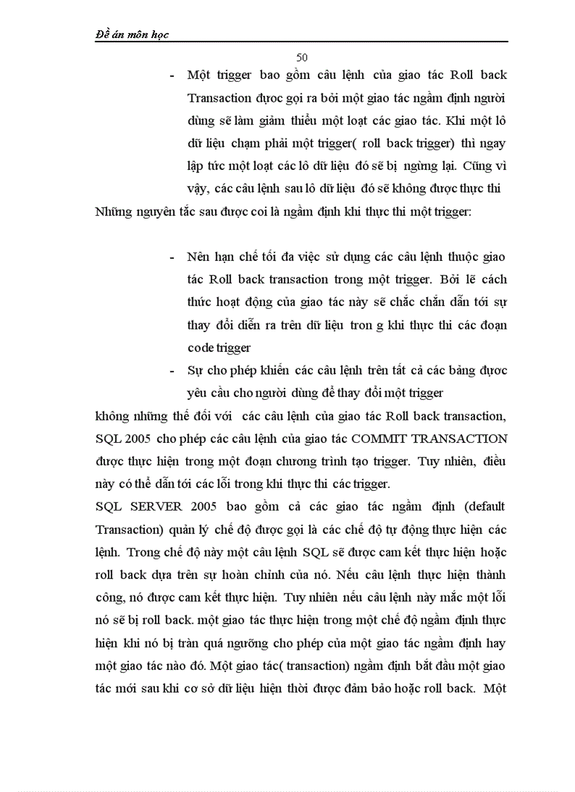 image for page Đề án môn học T QL với thủ tục lưu trữ Stored Procedure và Trigger
