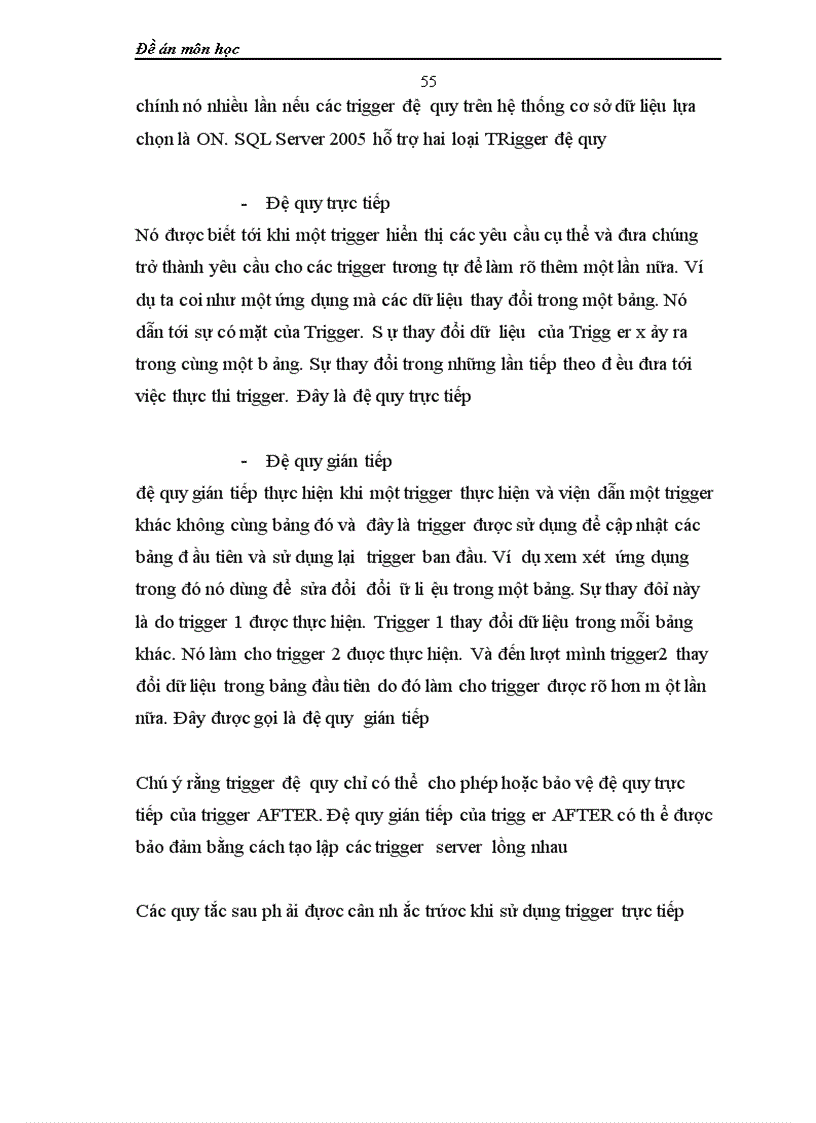 image for page Đề án môn học T QL với thủ tục lưu trữ Stored Procedure và Trigger