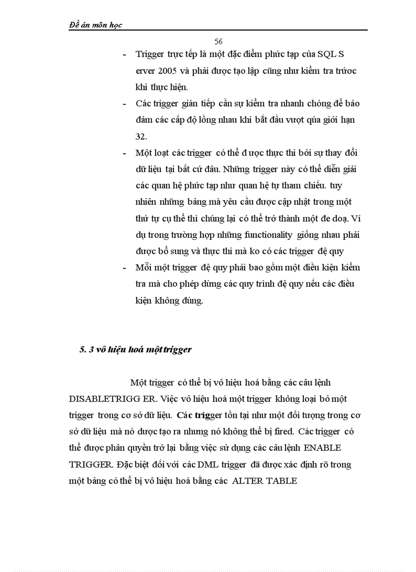 image for page Đề án môn học T QL với thủ tục lưu trữ Stored Procedure và Trigger