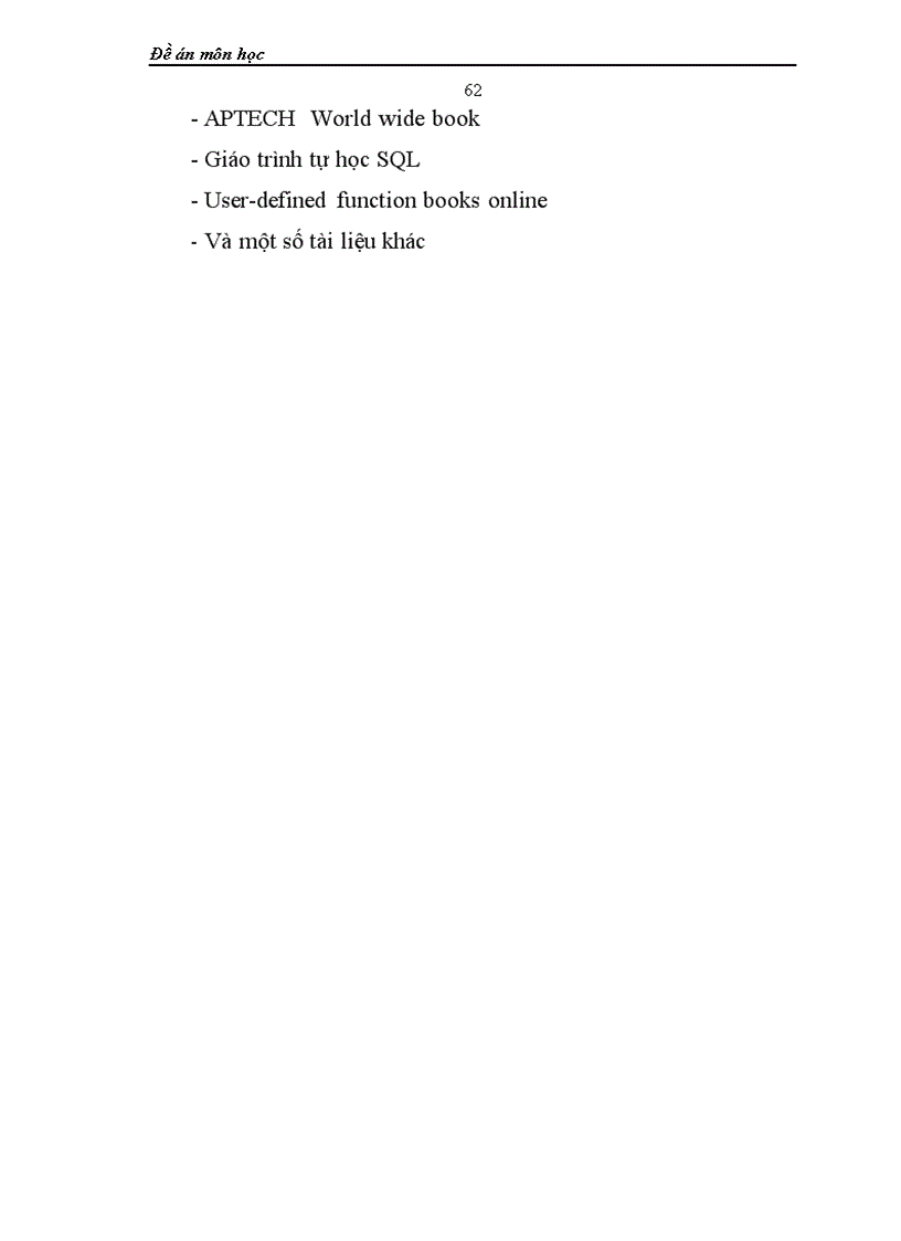 image for page Đề án môn học T QL với thủ tục lưu trữ Stored Procedure và Trigger