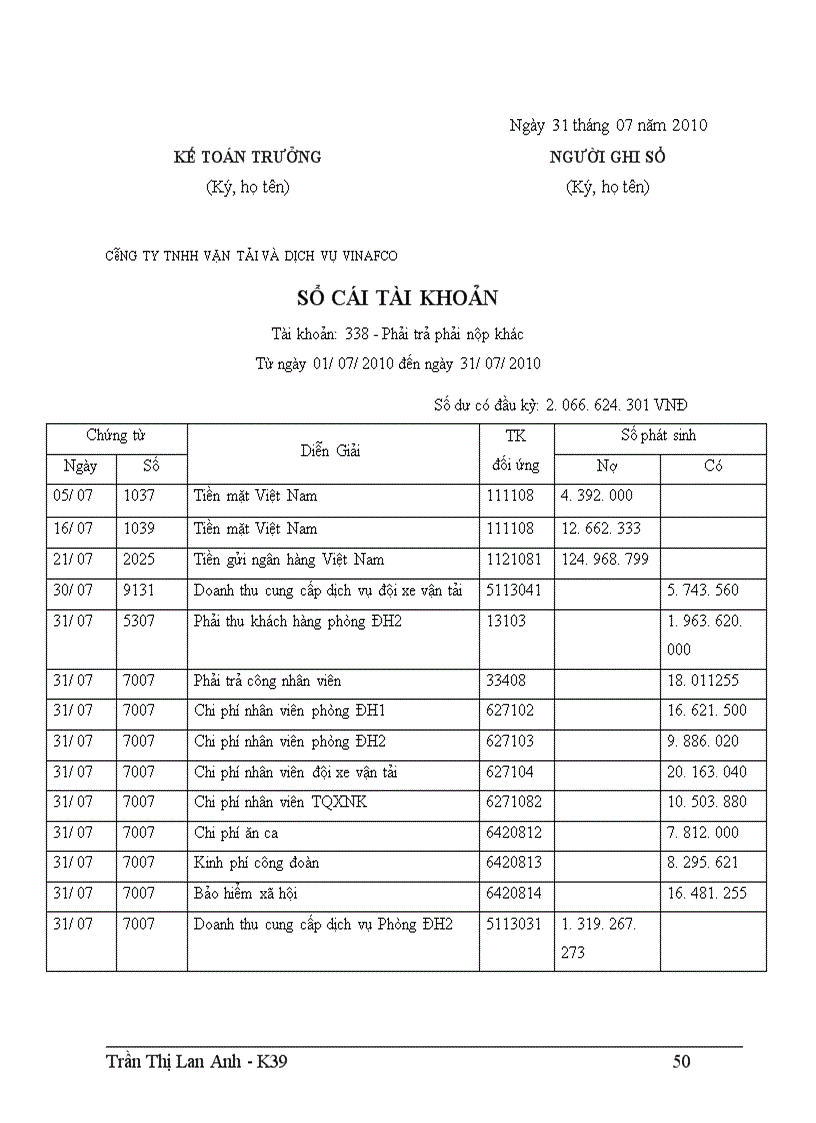 image for page Hoàn thiện công tác tiền lương và các khoản trích theo lương tại Công ty TNHH Vận tải và dịch vụ VINAFCO 1