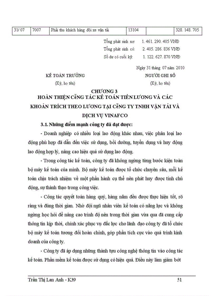 image for page Hoàn thiện công tác tiền lương và các khoản trích theo lương tại Công ty TNHH Vận tải và dịch vụ VINAFCO 1