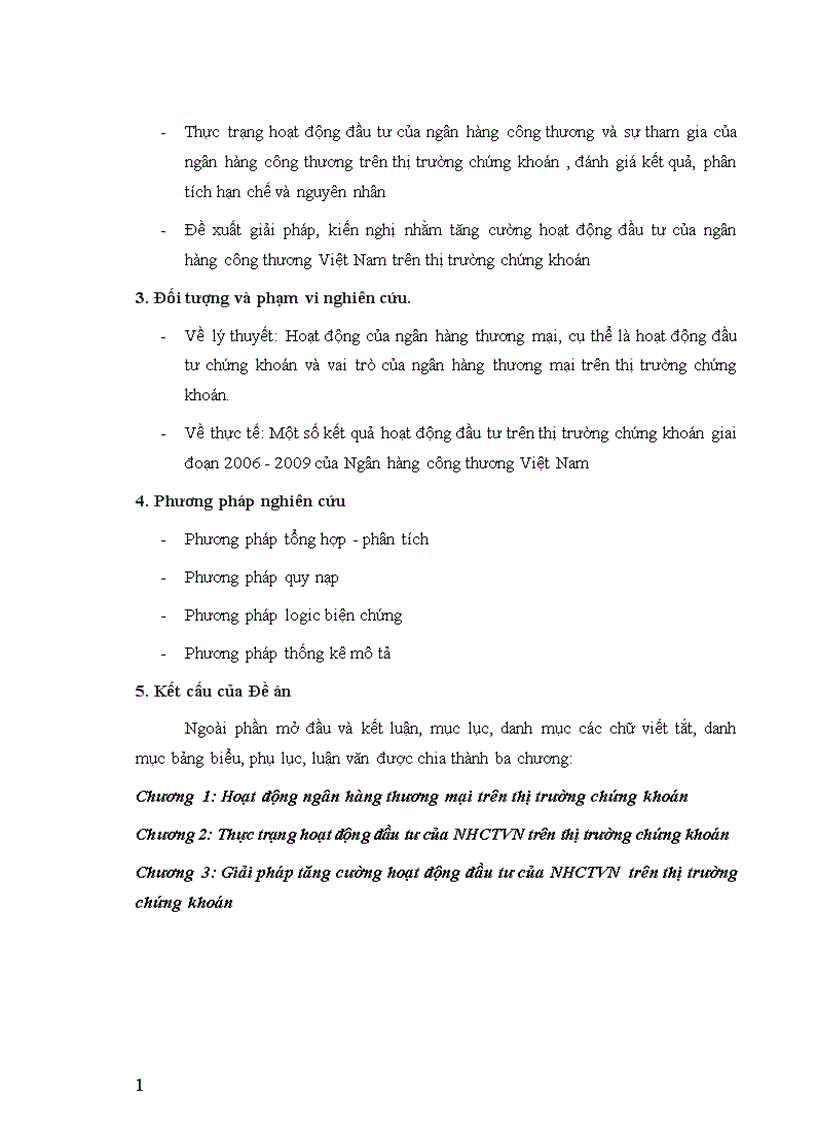 image for page Tăng cường hoạt động đầu tư của ngân hàng công thương Việt Nam trên thị trường chứng khoán
