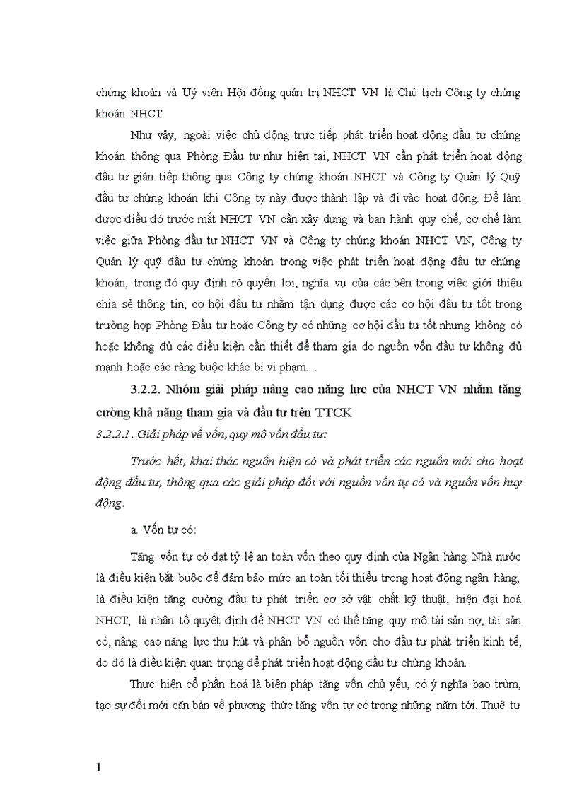 image for page Tăng cường hoạt động đầu tư của ngân hàng công thương Việt Nam trên thị trường chứng khoán