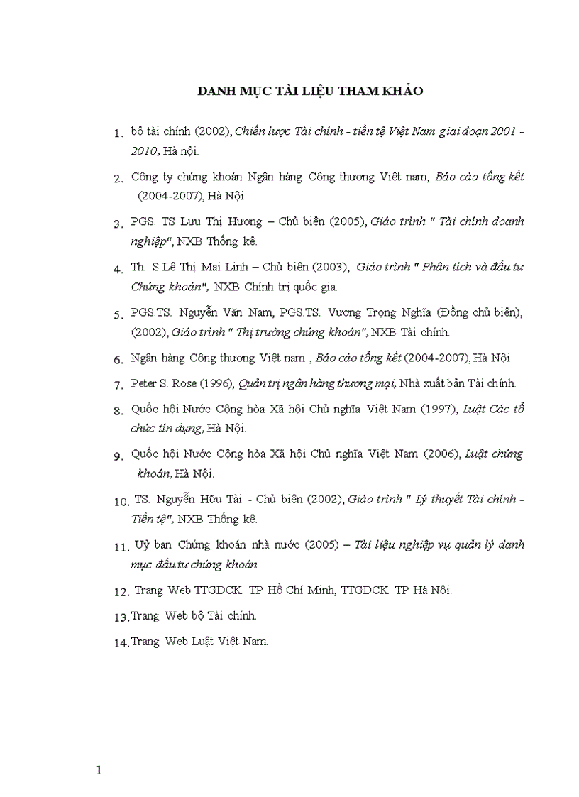 image for page Tăng cường hoạt động đầu tư của ngân hàng công thương Việt Nam trên thị trường chứng khoán