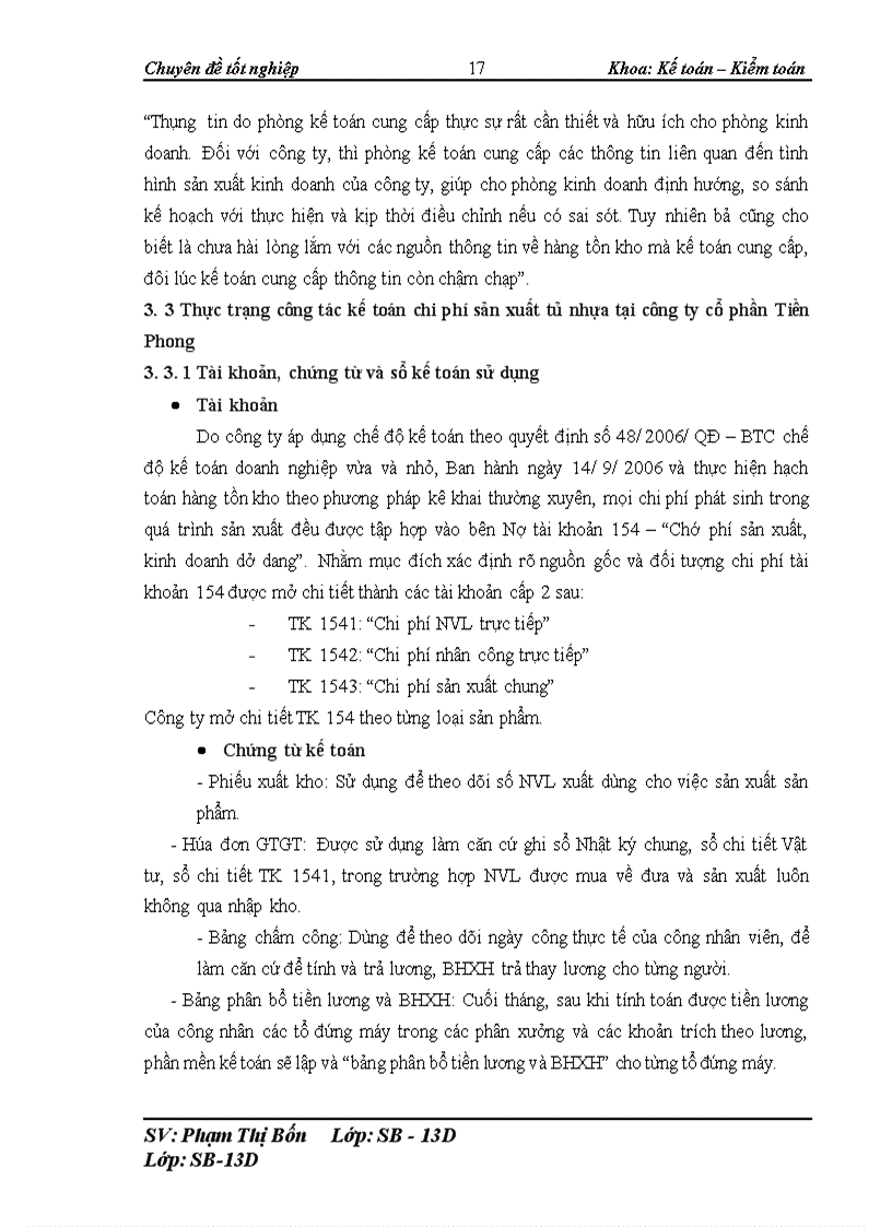 image for page Kế toán chi phí sản xuất tủ nhựa tại công ty cổ phần Tiền Phong thực trạng và giải pháp 1