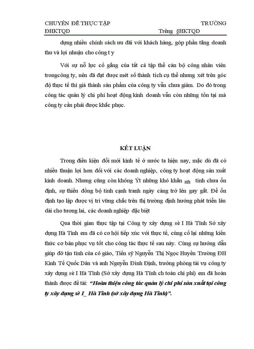 image for page Hoàn thiện công tác quản lý chi phí sản xuất tại công ty xây dung số I Hà Tĩnh 1