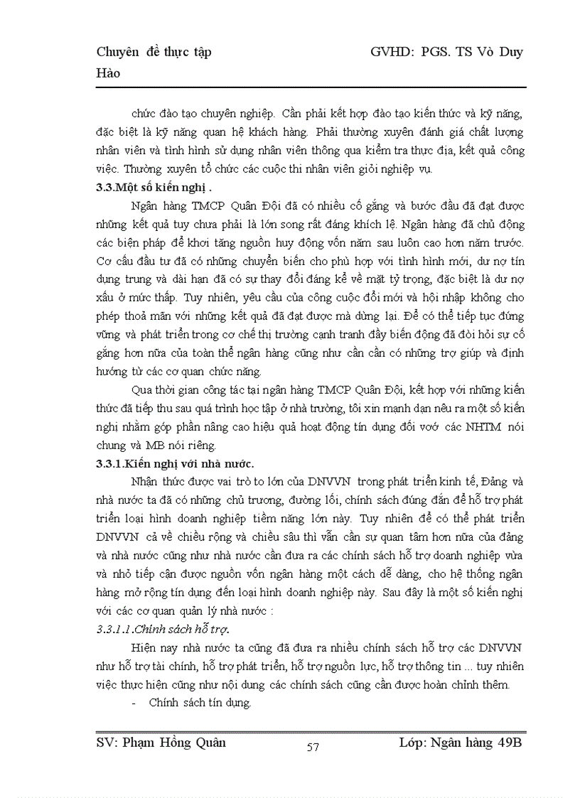 image for page Nâng cao hiệu quả tín dụng đối với doanh nghiệp vừa và nhỏ tại Ngân hàng TMCP Quân Đội 1
