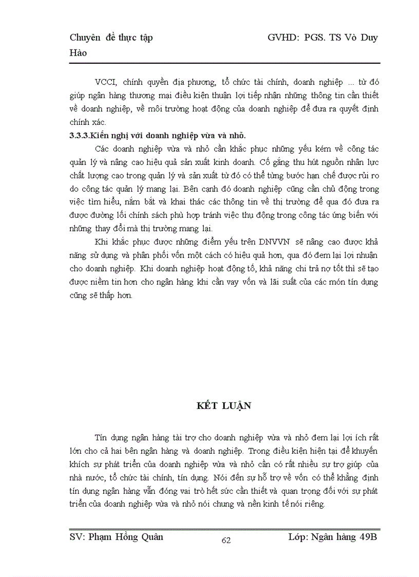 image for page Nâng cao hiệu quả tín dụng đối với doanh nghiệp vừa và nhỏ tại Ngân hàng TMCP Quân Đội 1