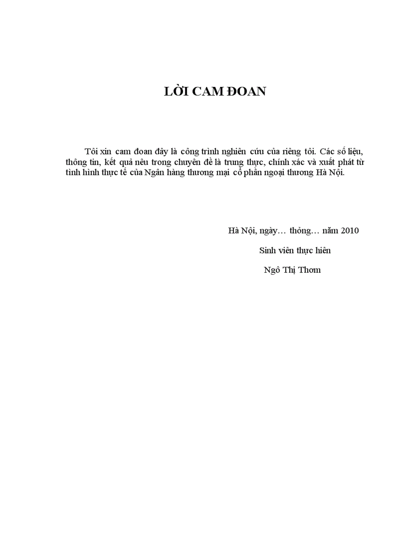 image for page Phát triển Cho vay tiêu dùng tại Ngân hàng TMCP Ngoại thương Hà Nội