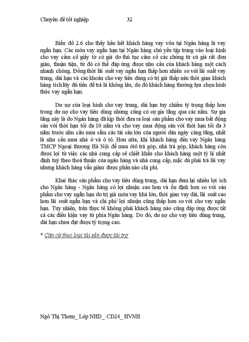 image for page Phát triển Cho vay tiêu dùng tại Ngân hàng TMCP Ngoại thương Hà Nội