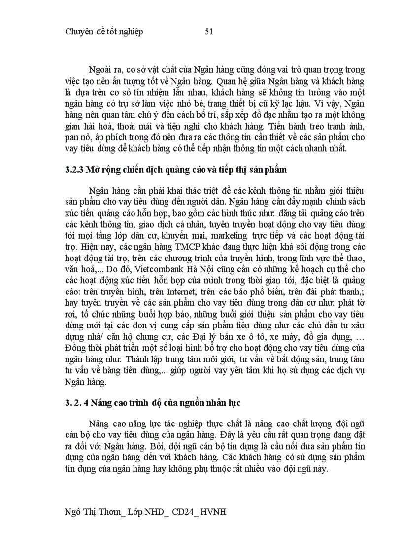 image for page Phát triển Cho vay tiêu dùng tại Ngân hàng TMCP Ngoại thương Hà Nội