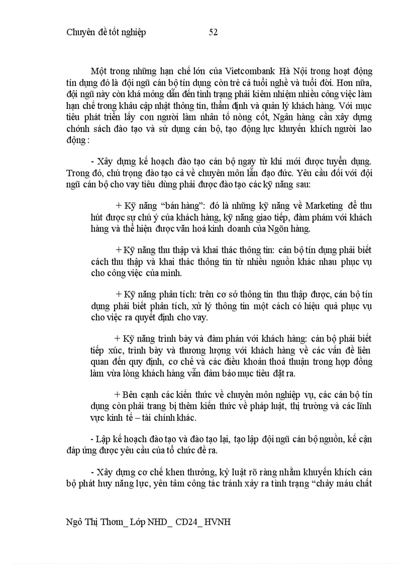 image for page Phát triển Cho vay tiêu dùng tại Ngân hàng TMCP Ngoại thương Hà Nội