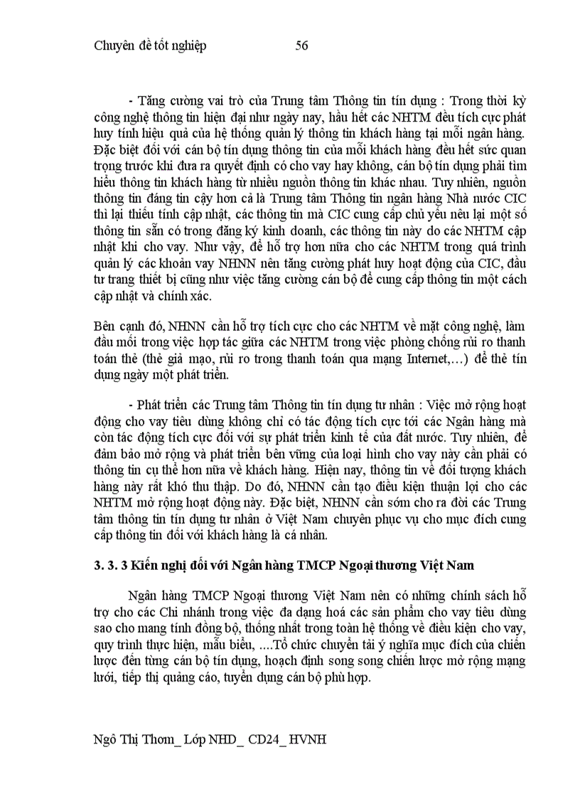 image for page Phát triển Cho vay tiêu dùng tại Ngân hàng TMCP Ngoại thương Hà Nội