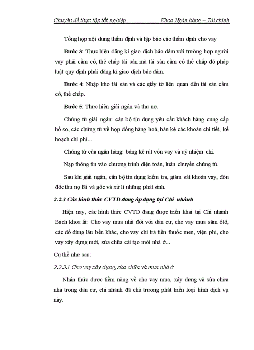 image for page Các giải pháp mở rộng hoạt động CVTD tại Chi nhánh Bách khoa 1