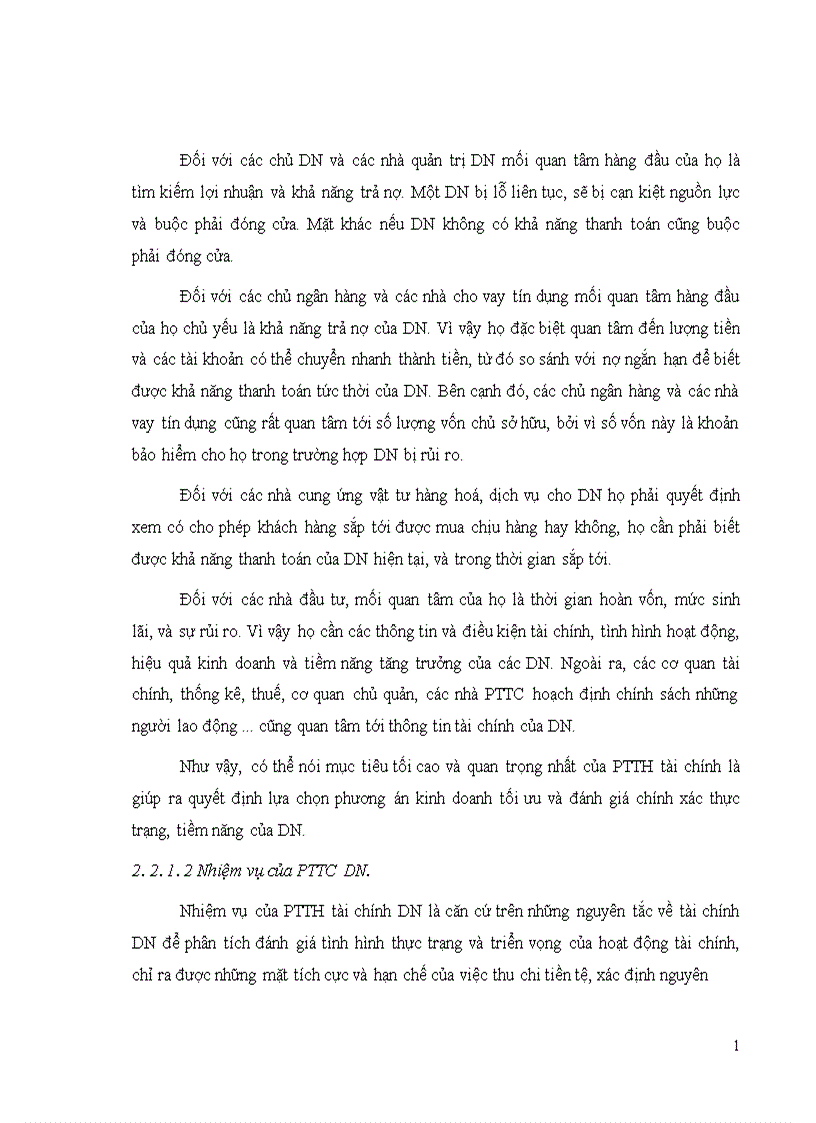 image for page Phân tích tình hình tài chính DN và một số giải pháp nhằm nâng cao khả năng tài chính của Cty TNHH Thành Hưng