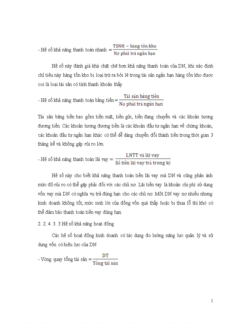 image for page Phân tích tình hình tài chính DN và một số giải pháp nhằm nâng cao khả năng tài chính của Cty TNHH Thành Hưng