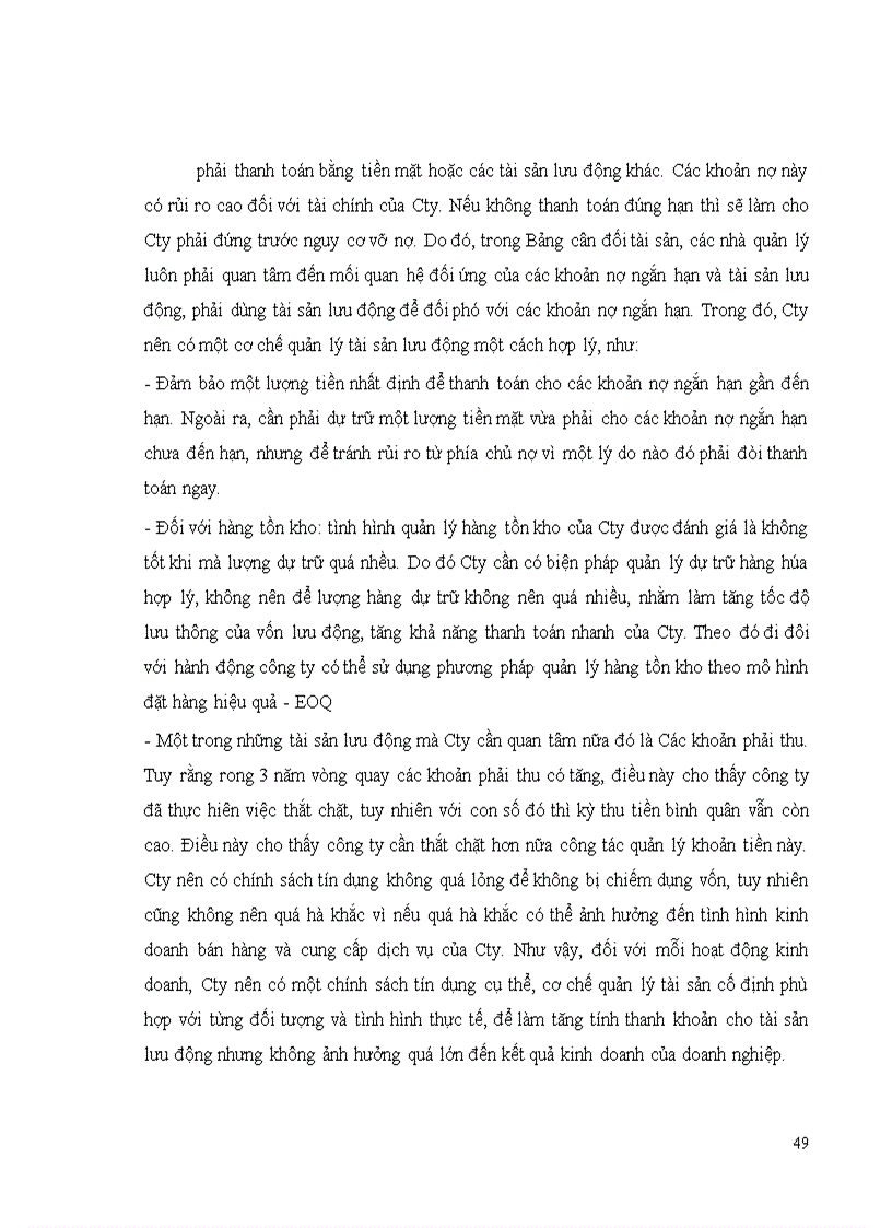 image for page Phân tích tình hình tài chính DN và một số giải pháp nhằm nâng cao khả năng tài chính của Cty TNHH Thành Hưng