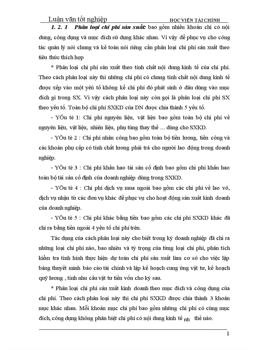 image for page Tổ chức công tác kế toán tập hợp chi phí sản xuất và tính giá thành sản phẩm ở Công ty xe đạp xe máy Đống Đa Hà Nội 1