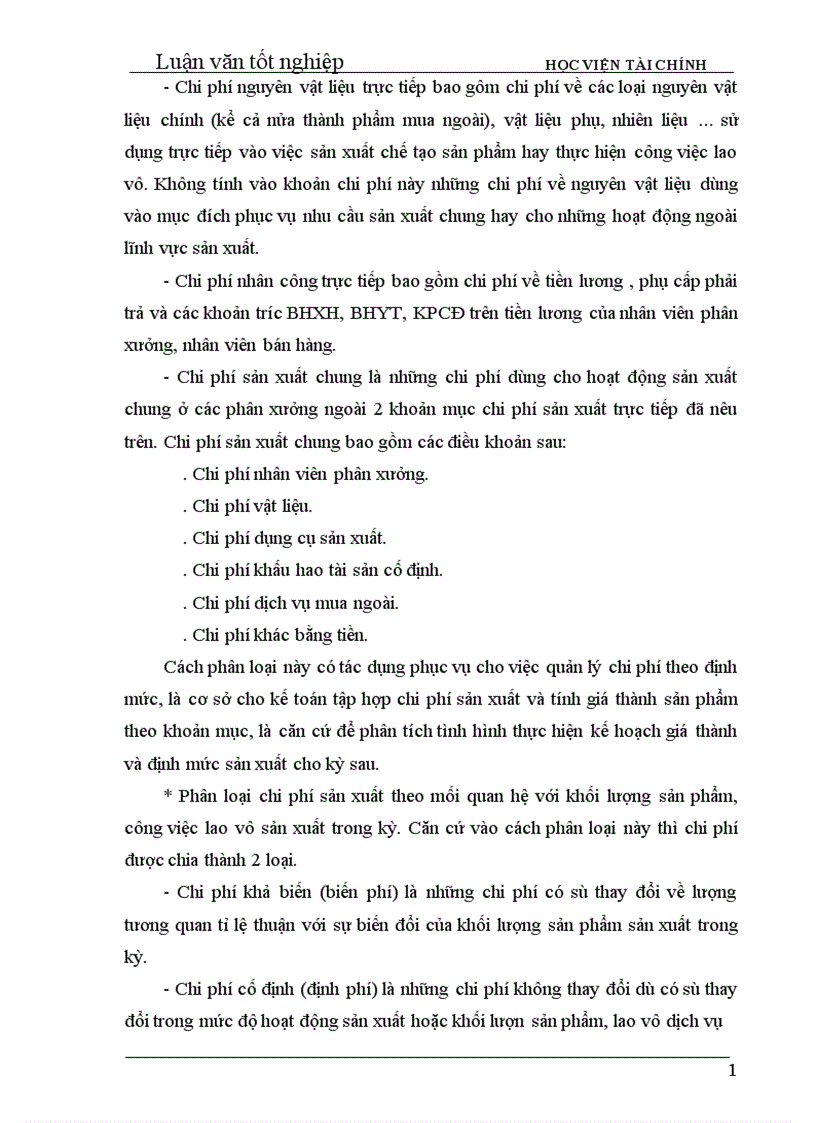 image for page Tổ chức công tác kế toán tập hợp chi phí sản xuất và tính giá thành sản phẩm ở Công ty xe đạp xe máy Đống Đa Hà Nội 1