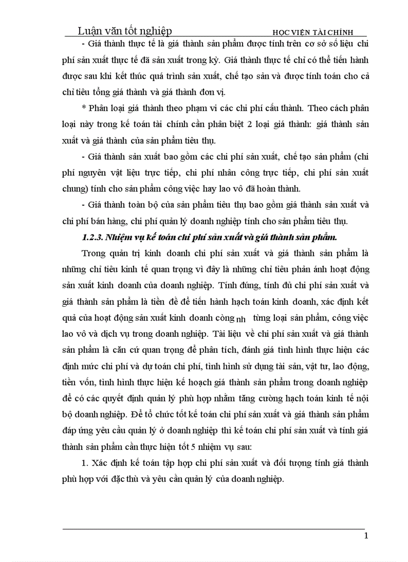 image for page Tổ chức công tác kế toán tập hợp chi phí sản xuất và tính giá thành sản phẩm ở Công ty xe đạp xe máy Đống Đa Hà Nội 1