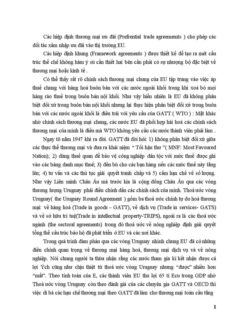 image for page Một số giải pháp thúc đẩy hoạt động xuất khẩu hàng hoá của Việt Nam sang thị trường EU giai đoạn 2001 2010