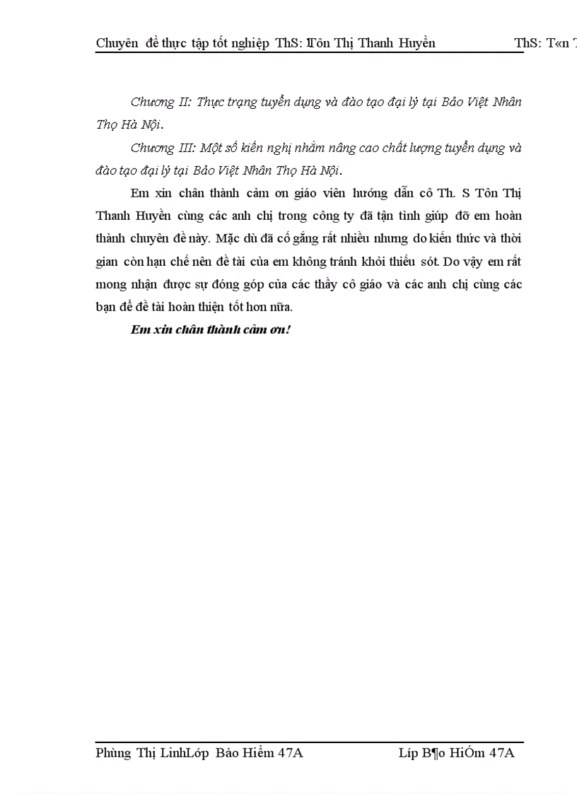 image for page Thực trạng công tác tuyển dụng và đào tạo đại lý tại Bảo Việt Nhân Thọ Hà Nội 1