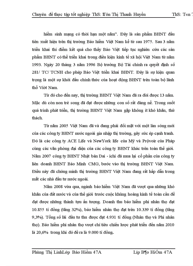 image for page Thực trạng công tác tuyển dụng và đào tạo đại lý tại Bảo Việt Nhân Thọ Hà Nội 1