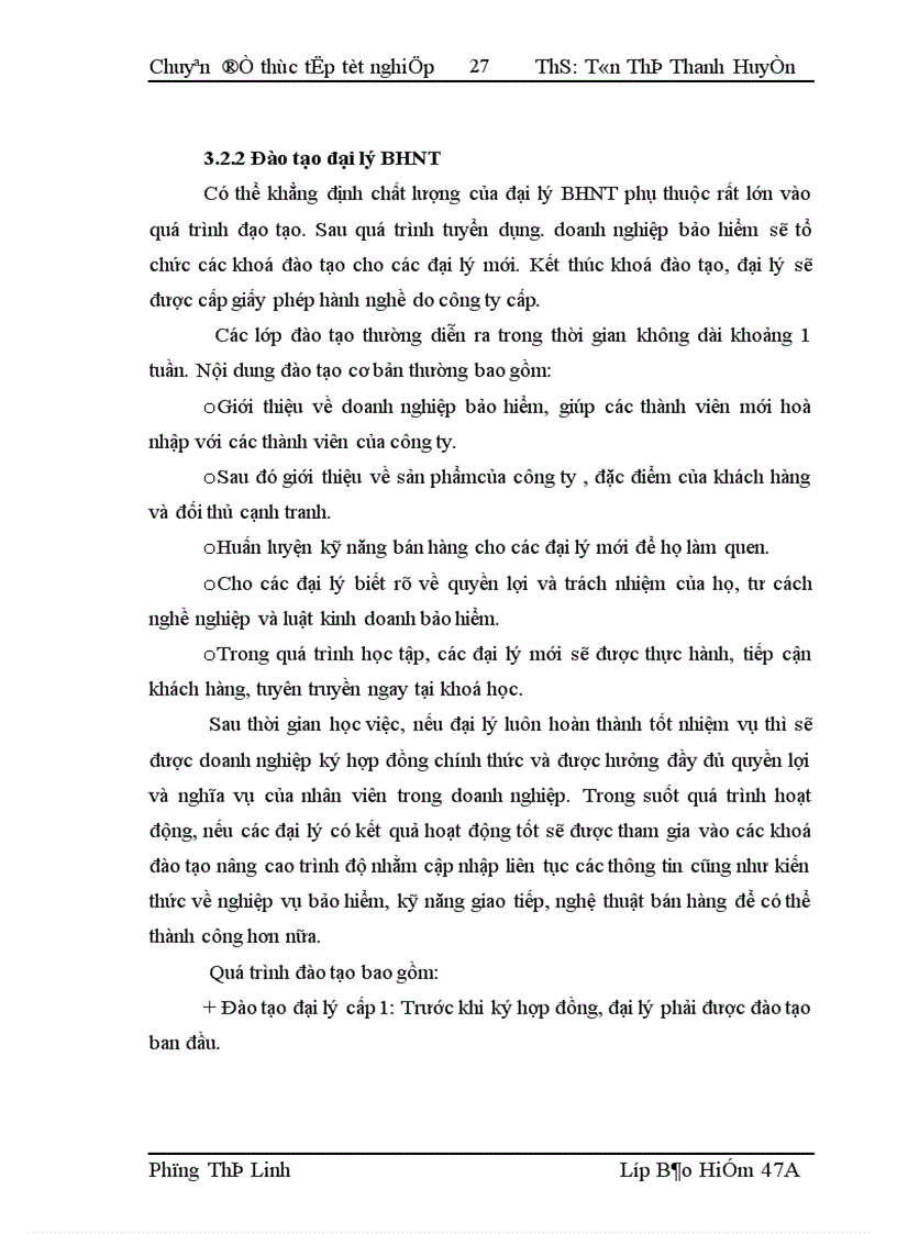 image for page Thực trạng công tác tuyển dụng và đào tạo đại lý tại Bảo Việt Nhân Thọ Hà Nội 1