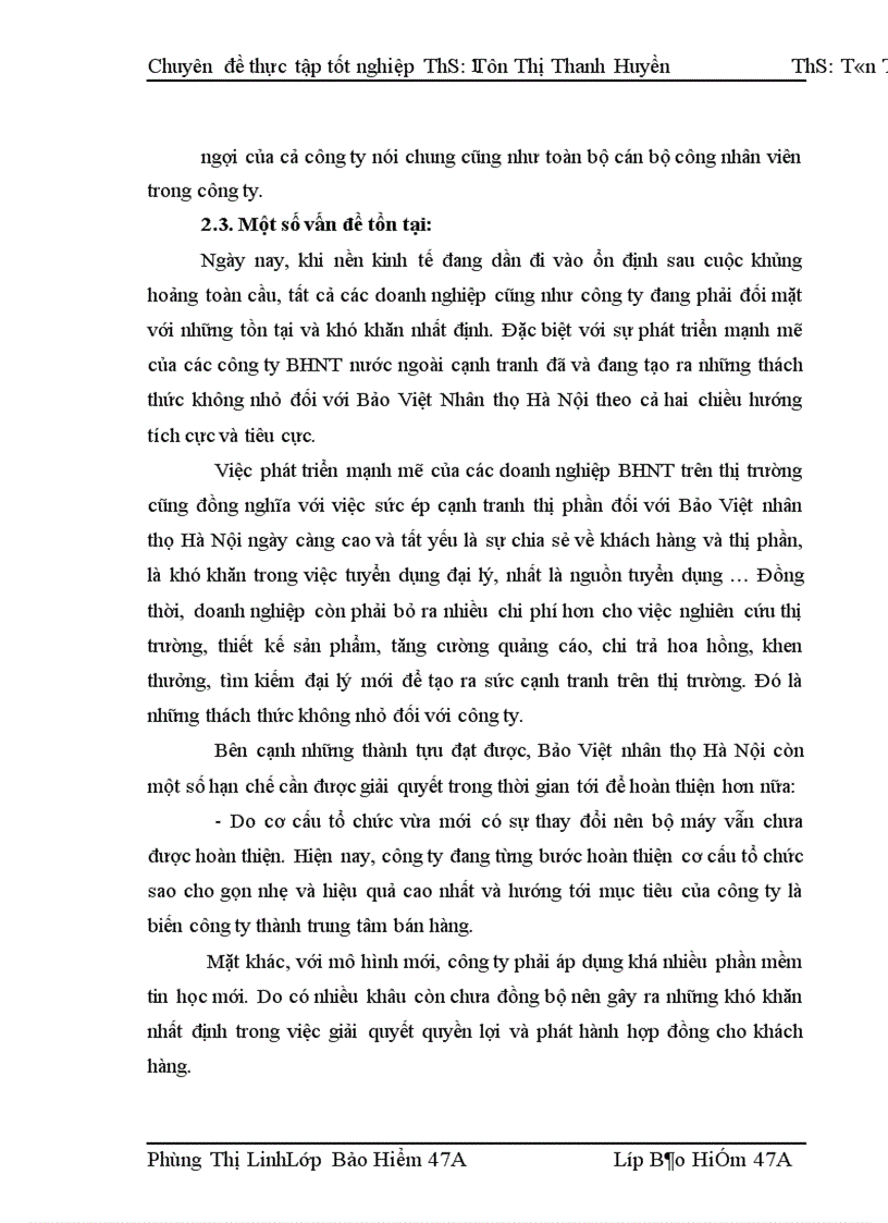image for page Thực trạng công tác tuyển dụng và đào tạo đại lý tại Bảo Việt Nhân Thọ Hà Nội 1