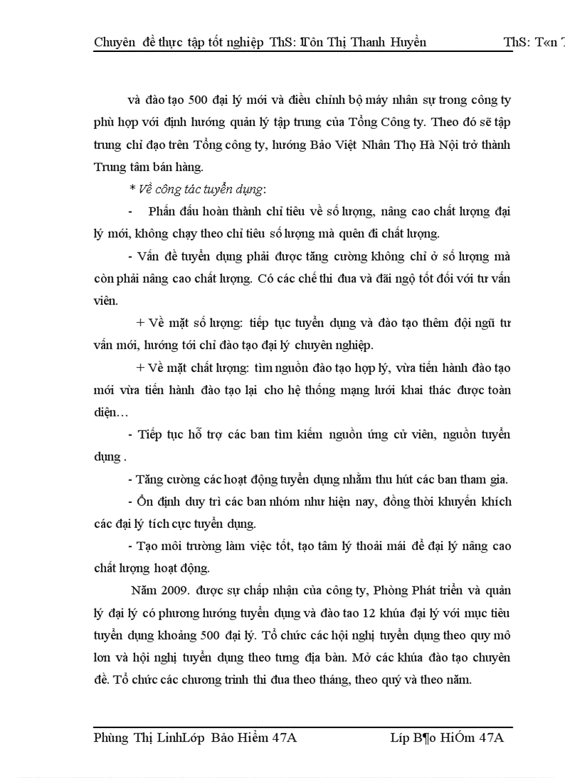 image for page Thực trạng công tác tuyển dụng và đào tạo đại lý tại Bảo Việt Nhân Thọ Hà Nội 1