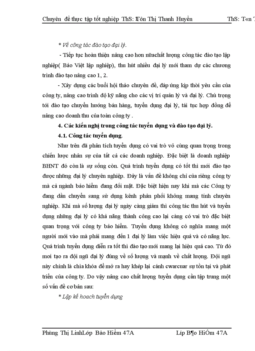 image for page Thực trạng công tác tuyển dụng và đào tạo đại lý tại Bảo Việt Nhân Thọ Hà Nội 1