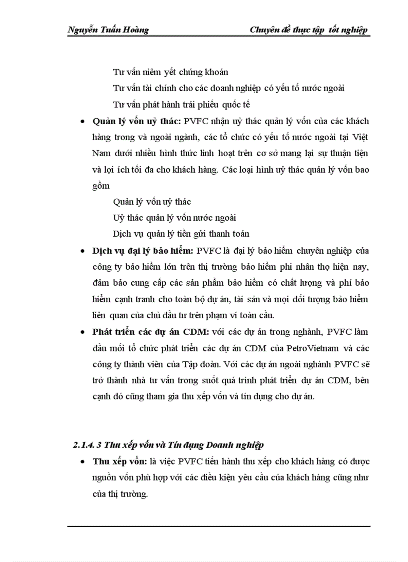 image for page Thực trạng và giải pháp nhằm nâng cao hiệu quả sử dụng vốn tại Tổng công ty tài chính cổ phần Dầu khí Việt Nam PVFC 1