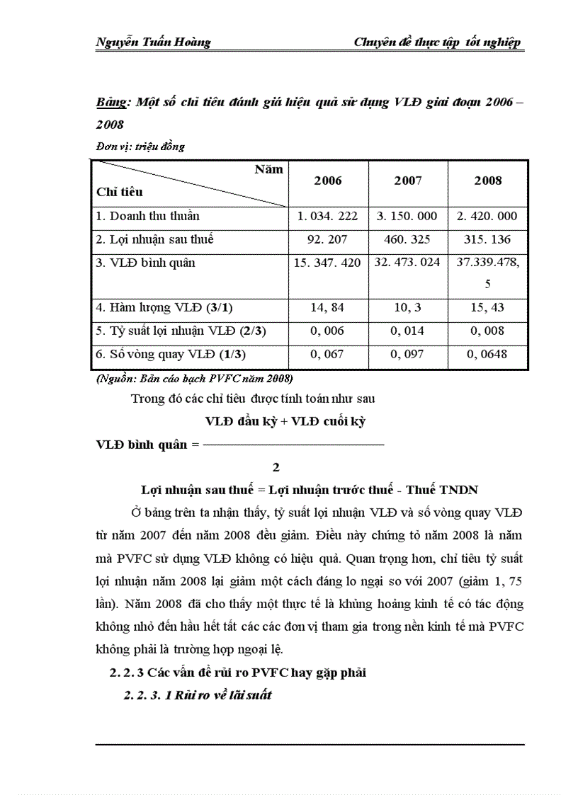image for page Thực trạng và giải pháp nhằm nâng cao hiệu quả sử dụng vốn tại Tổng công ty tài chính cổ phần Dầu khí Việt Nam PVFC 1