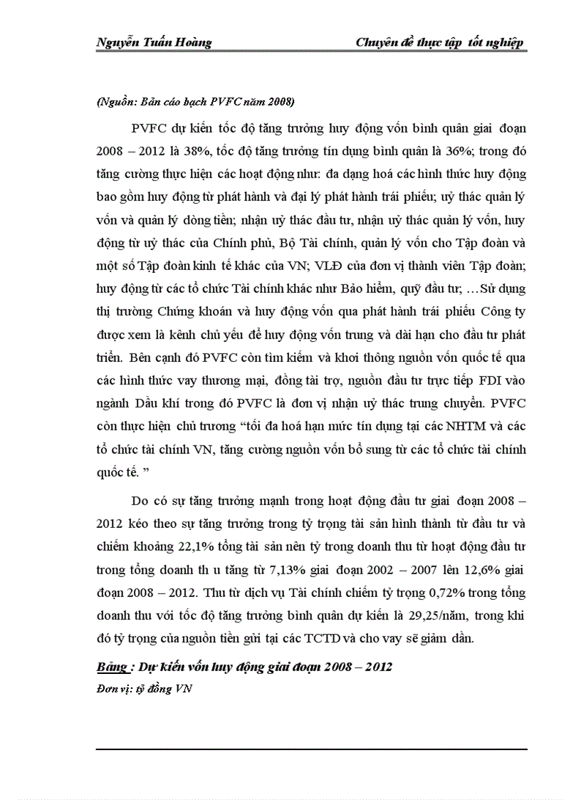 image for page Thực trạng và giải pháp nhằm nâng cao hiệu quả sử dụng vốn tại Tổng công ty tài chính cổ phần Dầu khí Việt Nam PVFC 1