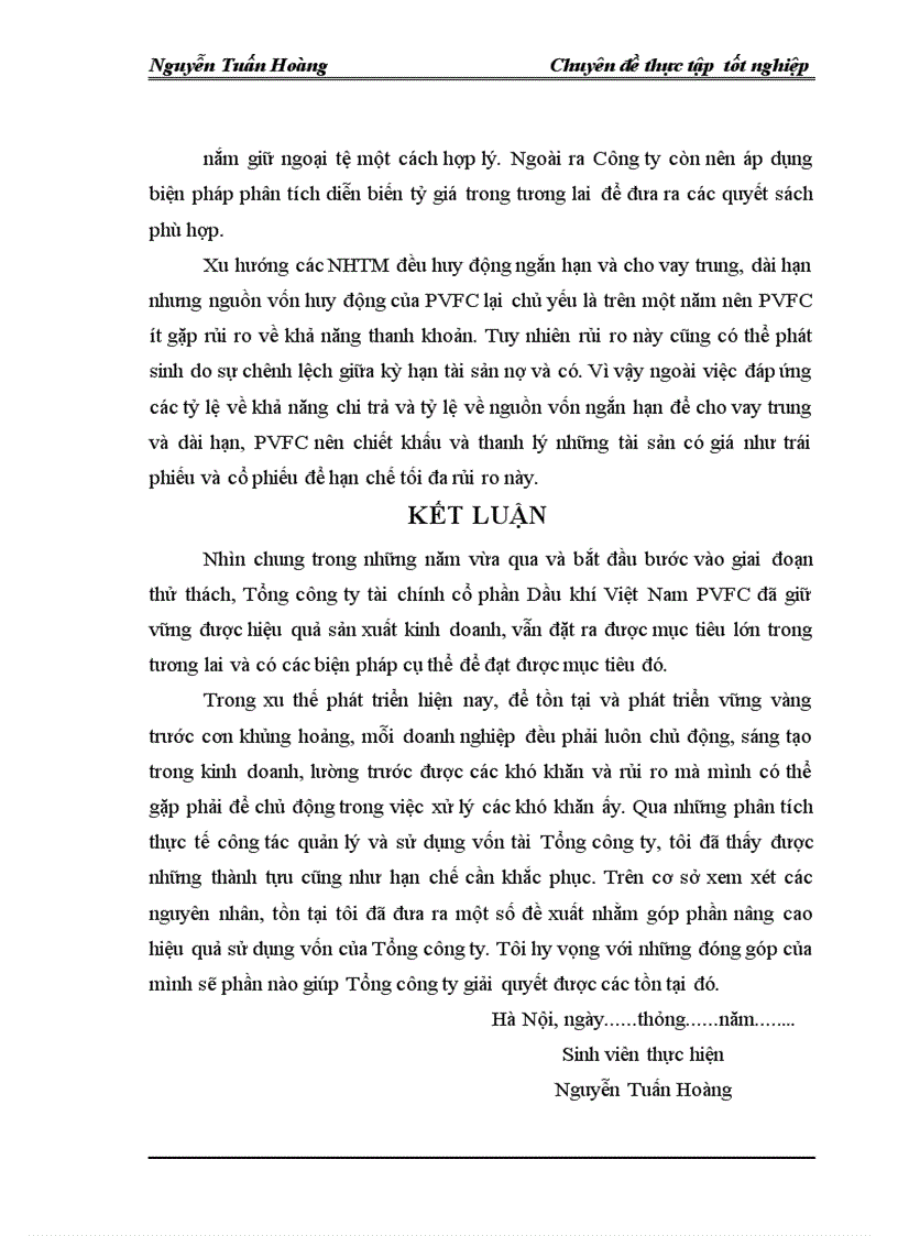 image for page Thực trạng và giải pháp nhằm nâng cao hiệu quả sử dụng vốn tại Tổng công ty tài chính cổ phần Dầu khí Việt Nam PVFC 1