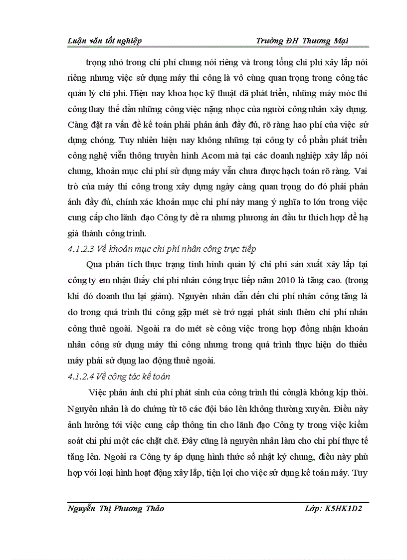 image for page Quản lý chi phí xây lắp tại Công ty cổ phần đầu tư và phát triển công nghệ viễn thông truyền hình Acom 1